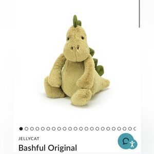 JELLYCAT bashful original dinosaur brand new with tags